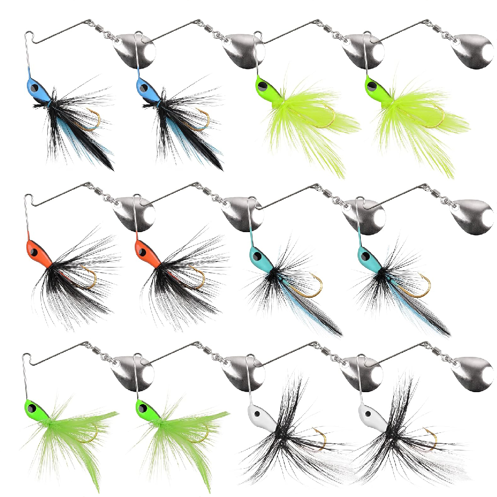 Fishing Lure Spinnerbait - 6Pcs/12Pcs Spinner bait Bass Fishing Lure