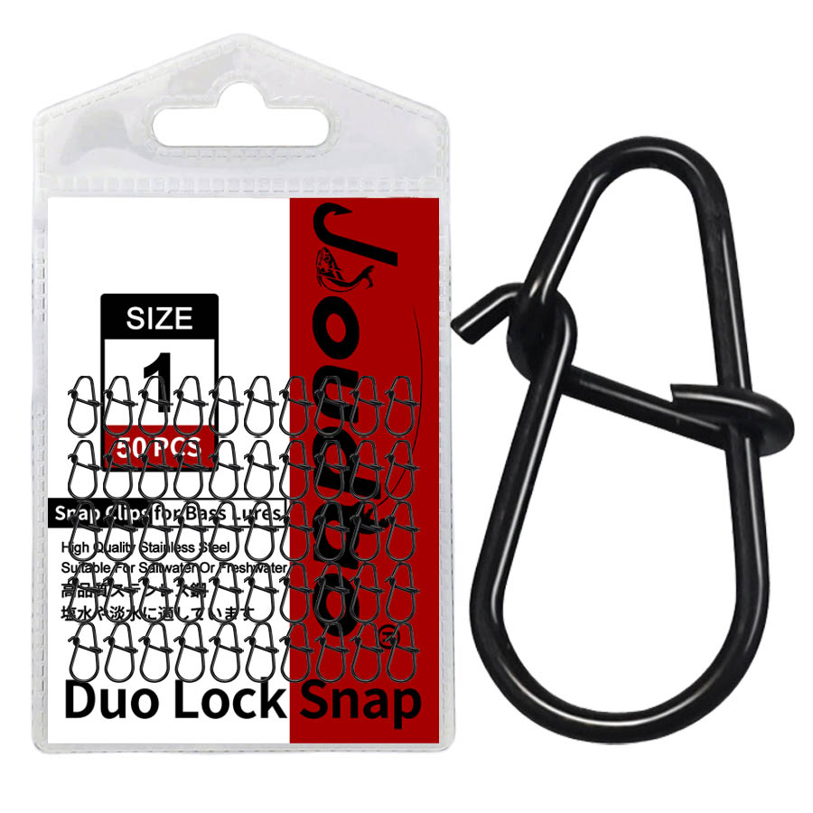 Fishing Lure Accessories - 50Pcs Crankbait Snaps Stainless Steel Duo