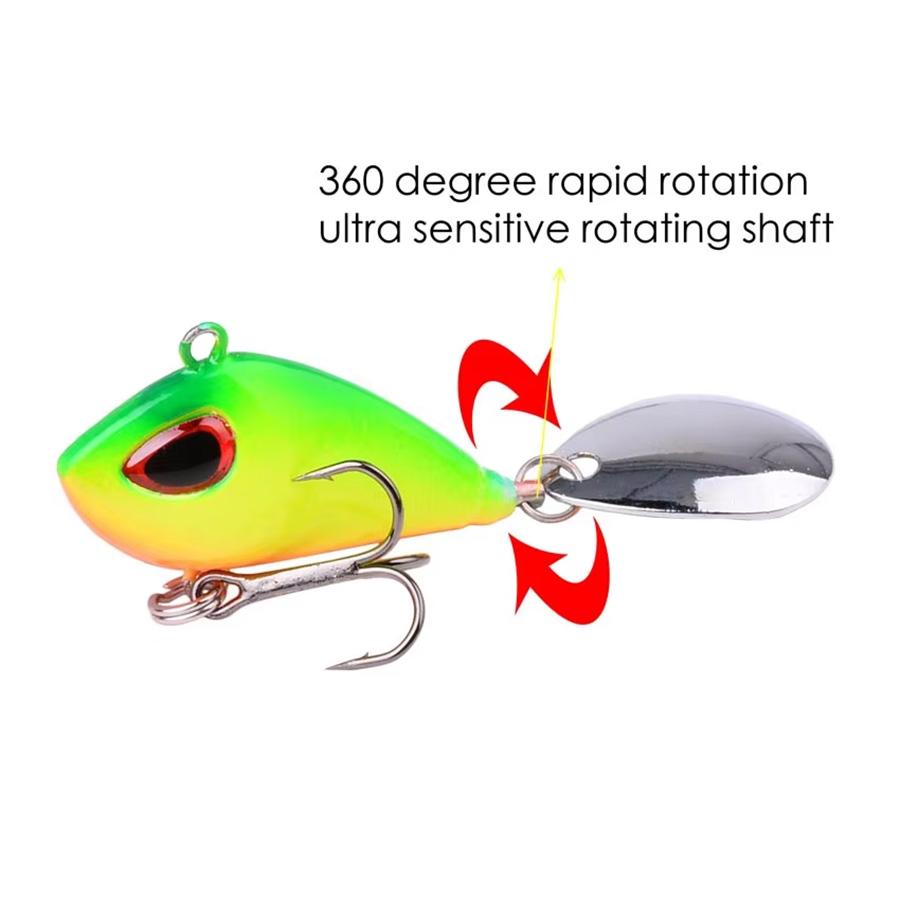 Metal Vib Fishing Micro Spinne - Fishing Lure Blade Bait recension och pris