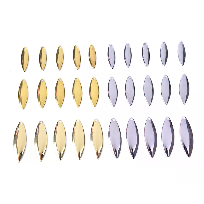 50pcs Willow Spinner Blades Sm - Fishing Lure Blade Bait recension och pris