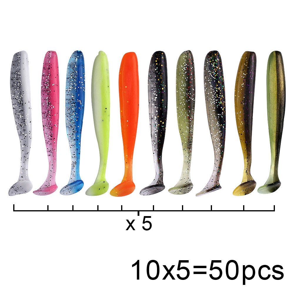QXO 50 Pcs/Lot Swimbait Soft L - Fishing Lure Soft Plastic recension och pris