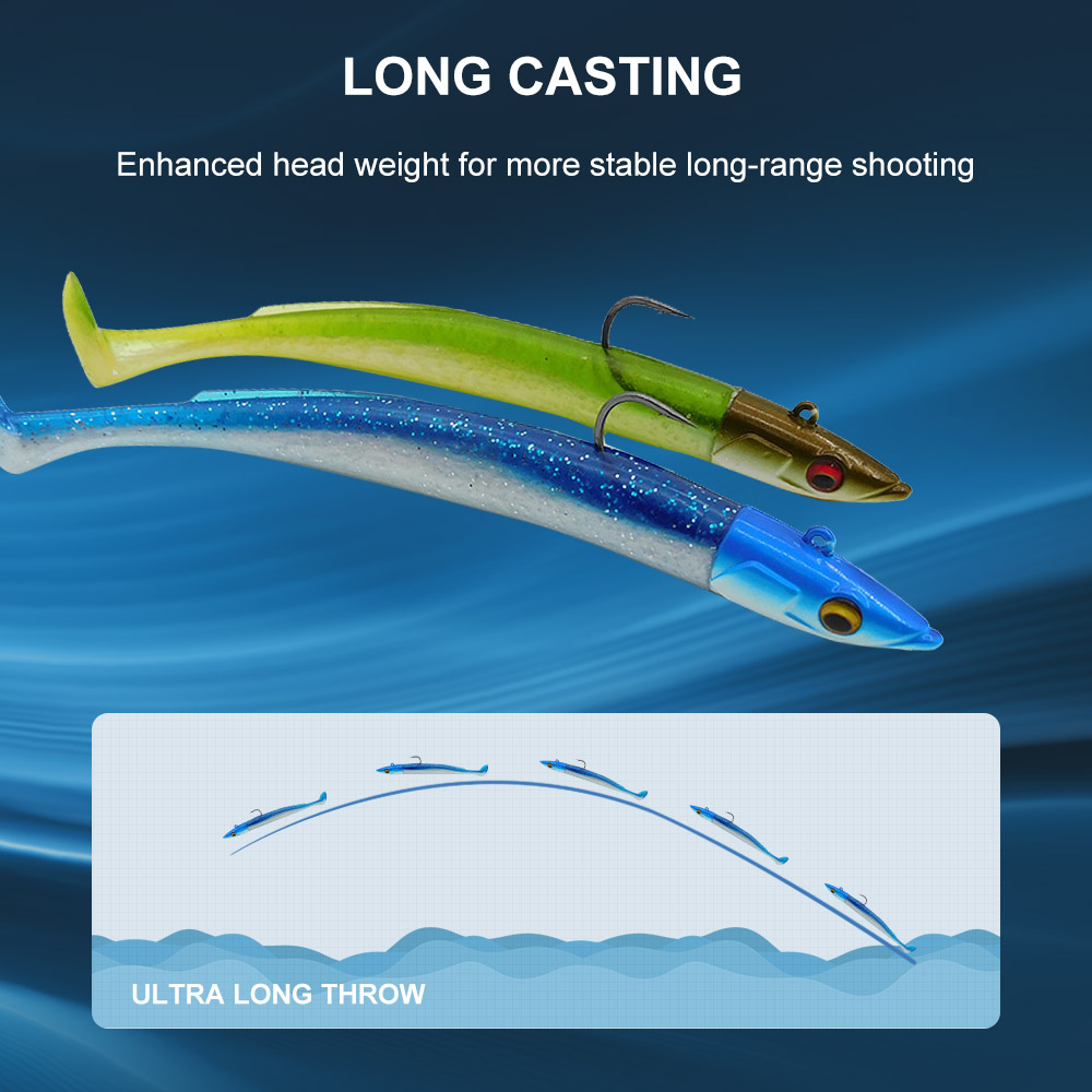 ESFISHING Soft Fishing Lures L - Fishing Lure Soft Plastic recension och pris