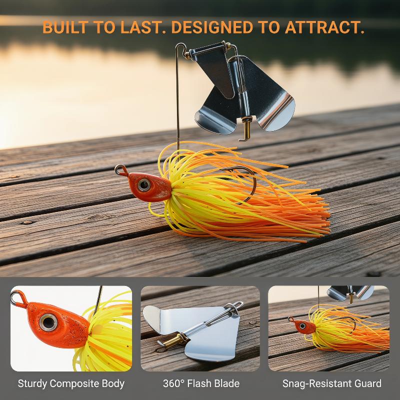 Bass Weedless Fishing Lure Spi - Fishing Lure Spinnerbait recension och pris